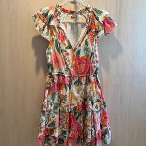 Farm Rio Orange Green Dress L